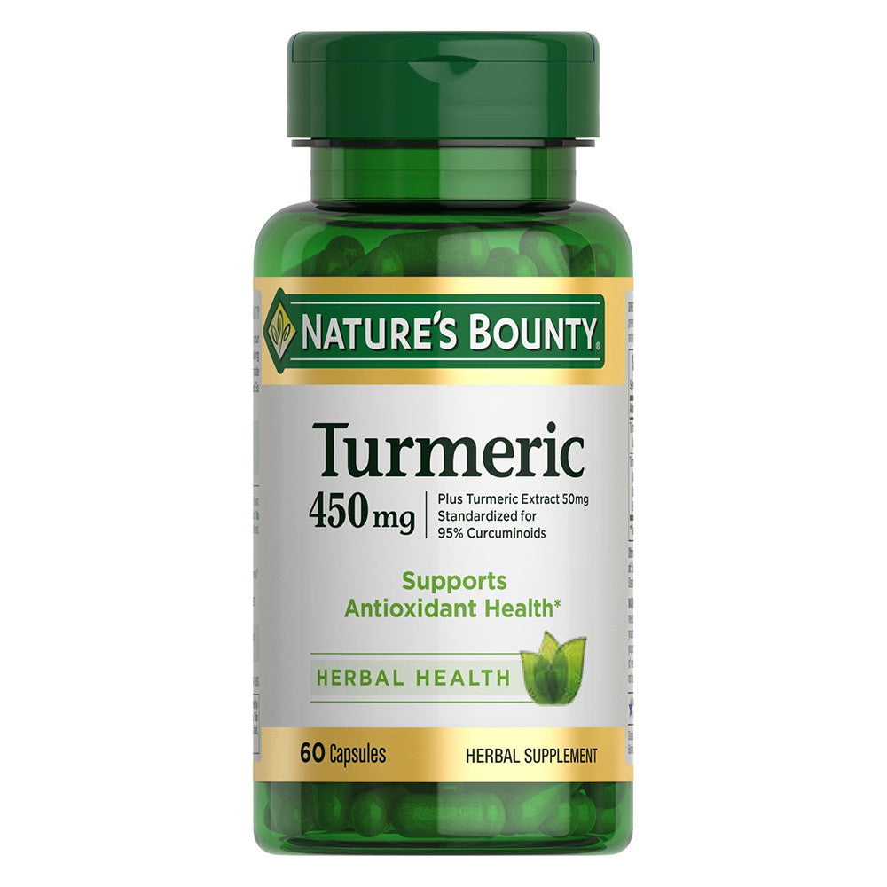 Natures Bounty Turmeric 450 mg Capsules, For Immune Suppport - 60 ea